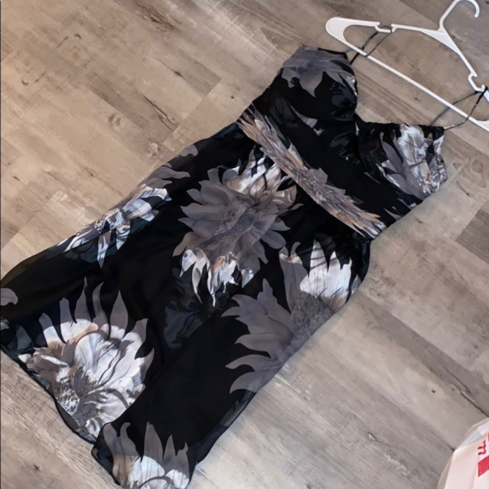 Silk Elegant Floral Dress